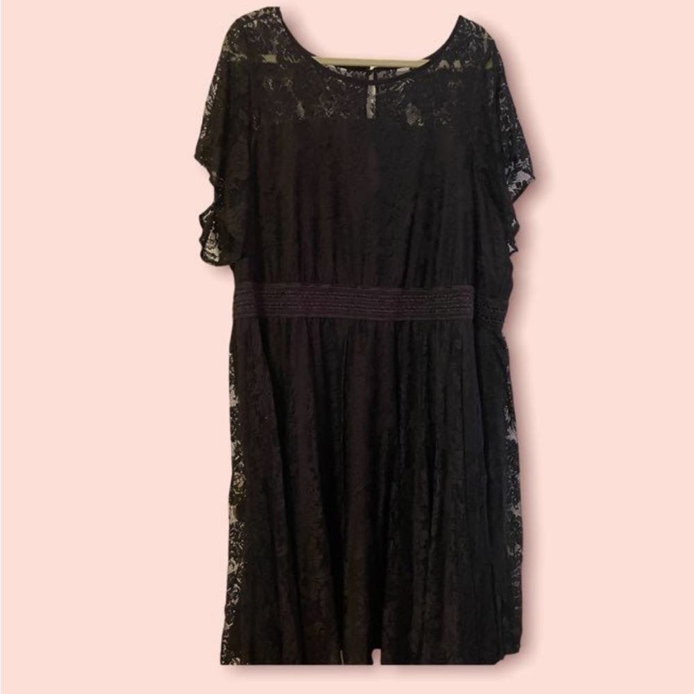 Torrid Lacey black skater dress size 26